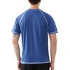image:imageRoadbox Mens Swim Shirts Short Sleeve UPF 50 UV Sun Protection SPF Rash Guard Quick Dry Surf Water Beach Fishing T ShirtDeep Blue