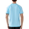 image:imageRoadbox Mens Swim Shirts Short Sleeve UPF 50 UV Sun Protection SPF Rash Guard Quick Dry Surf Water Beach Fishing T ShirtLight Blue