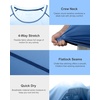 image:imageRoadbox Mens Swim Shirts Short Sleeve UPF 50 UV Sun Protection SPF Rash Guard Quick Dry Surf Water Beach Fishing T ShirtNavy Blue Gradient