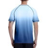 image:imageRoadbox Mens Swim Shirts Short Sleeve UPF 50 UV Sun Protection SPF Rash Guard Quick Dry Surf Water Beach Fishing T ShirtNavy Blue Gradient