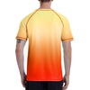 image:imageRoadbox Mens Swim Shirts Short Sleeve UPF 50 UV Sun Protection SPF Rash Guard Quick Dry Surf Water Beach Fishing T ShirtRed Orange Yellow Gradient