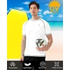 image:imageRoadbox Mens Swim Shirts Short Sleeve UPF 50 UV Sun Protection SPF Rash Guard Quick Dry Surf Water Beach Fishing T ShirtWhite