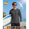 image:imageRoadbox Mens UPF 50 Long Sleeve Rash Guard Lightweight Quick Dry UV Sun Protection Swim Shirt for Fishing Workout RunningBlack