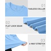 image:imageRoadbox Mens UPF 50 Long Sleeve Rash Guard Lightweight Quick Dry UV Sun Protection Swim Shirt for Fishing Workout RunningBlue