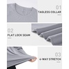 image:imageRoadbox Mens UPF 50 Long Sleeve Rash Guard Lightweight Quick Dry UV Sun Protection Swim Shirt for Fishing Workout RunningLight Gray