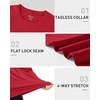 image:imageRoadbox Mens UPF 50 Long Sleeve Rash Guard Lightweight Quick Dry UV Sun Protection Swim Shirt for Fishing Workout RunningRed