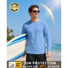 image:imageRoadbox Mens UPF 50 Long Sleeve Rash Guard Lightweight Quick Dry UV Sun Protection Swim Shirt for Fishing Workout RunningUltramarine