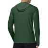 image:imageRoadbox Mens UPF 50 Sun Protection Hoodie Jacket UV Fishing Hiking Long Sleeve Shirts Lightweight Full Zip with PocketsGreen