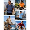 image:imageRoadbox Mens UPF 50 Swim Shirts Sun Protection V Neck Short Sleeve Rash Guard Athletic TShirt for Hiking Surfing BeachDark Gray