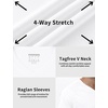 image:imageRoadbox Mens UPF 50 Swim Shirts Sun Protection V Neck Short Sleeve Rash Guard Athletic TShirt for Hiking Surfing BeachWhite