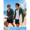 image:imageRoadbox Mens UPF 50 UV Sun Protection Hoodie Jacket Lightweight Full Zip Fishing Shirts for Hiking Running WorkoutGreen