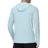 image:imageRoadbox Mens UPF 50 UV Sun Protection Hoodie Jacket Lightweight Full Zip Fishing Shirts for Hiking Running WorkoutLight Blue