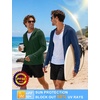 image:imageRoadbox Mens UPF 50 UV Sun Protection Hoodie Jacket Lightweight Full Zip Fishing Shirts for Hiking Running WorkoutNavy Blue