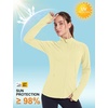 image:imageRoadbox Womens UPF 50 Lightweight Athletic Jackets Zip Up Long Sleeve Sun UV Protection Shirts for Workout Running HikingLight Yellow