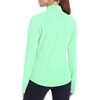 image:imageRoadbox Womens UPF 50 Lightweight Athletic Jackets Zip Up Long Sleeve Sun UV Protection Shirts for Workout Running HikingMint Green