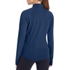 image:imageRoadbox Womens UPF 50 Lightweight Athletic Jackets Zip Up Long Sleeve Sun UV Protection Shirts for Workout Running HikingNavy Blue