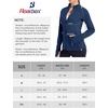 image:imageRoadbox Womens UPF 50 Lightweight Athletic Jackets Zip Up Long Sleeve Sun UV Protection Shirts for Workout Running HikingNavy Blue