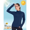 image:imageRoadbox Womens UPF 50 Lightweight Athletic Jackets Zip Up Long Sleeve Sun UV Protection Shirts for Workout Running HikingNavy Blue