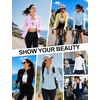 image:imageRoadbox Womens UPF 50 Lightweight Athletic Jackets Zip Up Long Sleeve Sun UV Protection Shirts for Workout Running HikingPink