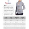 image:imageRoadbox Womens UPF 50 Lightweight Athletic Jackets Zip Up Long Sleeve Sun UV Protection Shirts for Workout Running HikingSilver Gray