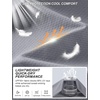 image:imageRoadbox Womens UPF 50 Lightweight Athletic Jackets Zip Up Long Sleeve Sun UV Protection Shirts for Workout Running HikingSilver Gray