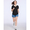 image:imageRoadbox Womens UPF 50 Sun Protection Shirts Moisture Wicking V Neck Short Sleeve Rash Guard Athletic Running Workout Tops01 Black