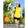image:imageRoadbox Womens UPF 50 Sun Protection Shirts Moisture Wicking V Neck Short Sleeve Rash Guard Athletic Running Workout Tops08 Yellow