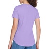 image:imageRoadbox Womens UPF 50 Sun Protection Shirts Moisture Wicking V Neck Short Sleeve Rash Guard Athletic Running Workout Tops12 Light Purple