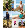 image:imageRoadbox Womens Workout Tops Short Sleeve UPF 50 Sun Protection Shirts Quick Dry Athletic Gym Running Hiking Tee ShirtCuracao Green