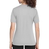 image:imageRoadbox Womens Workout Tops Short Sleeve UPF 50 Sun Protection Shirts Quick Dry Athletic Gym Running Hiking Tee ShirtLight Gray