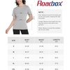 image:imageRoadbox Womens Workout Tops Short Sleeve UPF 50 Sun Protection Shirts Quick Dry Athletic Gym Running Hiking Tee ShirtLight Gray