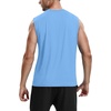 image:imageRoadbox Workout Sleeveless Shirts for Men Athletic Gym Basketball Quick Dry Muscle Tank TopsBlue