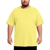 image:imageMens Big and Tall Swim Shirts UPF 50 Sun Protection Short Sleeve Rash Guard Quick Dry TShirt for Beach and SurfingPastel Yellow