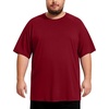 image:imageMens Big and Tall Swim Shirts UPF 50 Sun Protection Short Sleeve Rash Guard Quick Dry TShirt for Beach and SurfingRed