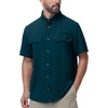 image:imageRoadbox Mens Fishing Shirts Short Sleeve Sun Protection Button Down Quick Dry Cooling Hiking Shirt for Travel Safari CampingDark Blue