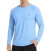 image:imageRoadbox Mens UPF 50 Long Sleeve Rash Guard Lightweight Quick Dry UV Sun Protection Swim Shirt for Fishing Workout RunningBlue