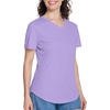 image:imageRoadbox Womens UPF 50 Sun Protection Shirts Moisture Wicking V Neck Short Sleeve Rash Guard Athletic Running Workout Tops12 Light Purple
