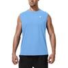 image:imageRoadbox Workout Sleeveless Shirts for Men Athletic Gym Basketball Quick Dry Muscle Tank TopsBlue