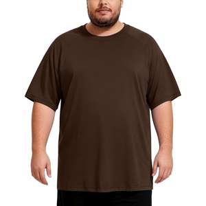 image:imageMens Big and Tall Swim Shirts UPF 50 Sun Protection Short Sleeve Rash Guard Quick Dry TShirt for Beach and SurfingBrown