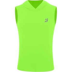 image:imageRoadbox Boys Tank Tops Athletic Compression Hoodie Shirts Sleeveless Quick Dry Sport Workout Active TShirt for Kids YouthNeon Green
