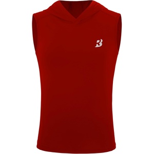 image:imageRoadbox Boys Tank Tops Athletic Compression Hoodie Shirts Sleeveless Quick Dry Sport Workout Active TShirt for Kids YouthRed