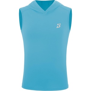 image:imageRoadbox Boys Tank Tops Athletic Compression Hoodie Shirts Sleeveless Quick Dry Sport Workout Active TShirt for Kids YouthSky Blue