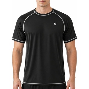 image:imageRoadbox Mens Swim Shirts Short Sleeve UPF 50 UV Sun Protection SPF Rash Guard Quick Dry Surf Water Beach Fishing T ShirtBlack