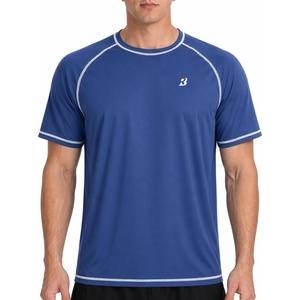 image:imageRoadbox Mens Swim Shirts Short Sleeve UPF 50 UV Sun Protection SPF Rash Guard Quick Dry Surf Water Beach Fishing T ShirtDeep Blue