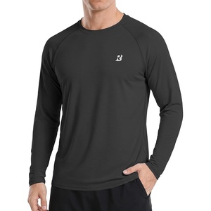 image:imageRoadbox Mens UPF 50 Long Sleeve Rash Guard Lightweight Quick Dry UV Sun Protection Swim Shirt for Fishing Workout RunningBlack