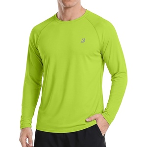 image:imageRoadbox Mens UPF 50 Long Sleeve Rash Guard Lightweight Quick Dry UV Sun Protection Swim Shirt for Fishing Workout RunningLime Green