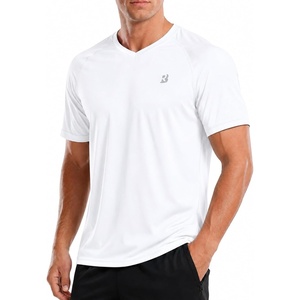 image:imageRoadbox Mens UPF 50 Swim Shirts Sun Protection V Neck Short Sleeve Rash Guard Athletic TShirt for Hiking Surfing BeachWhite