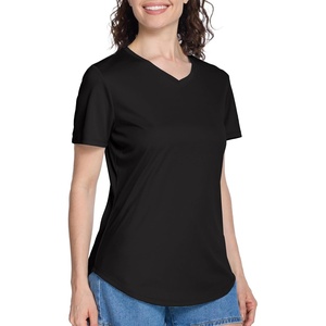 image:imageRoadbox Womens UPF 50 Sun Protection Shirts Moisture Wicking V Neck Short Sleeve Rash Guard Athletic Running Workout Tops01 Black