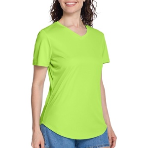 image:imageRoadbox Womens UPF 50 Sun Protection Shirts Moisture Wicking V Neck Short Sleeve Rash Guard Athletic Running Workout Tops05 Green