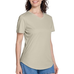 image:imageRoadbox Womens UPF 50 Sun Protection Shirts Moisture Wicking V Neck Short Sleeve Rash Guard Athletic Running Workout Tops07 Off White